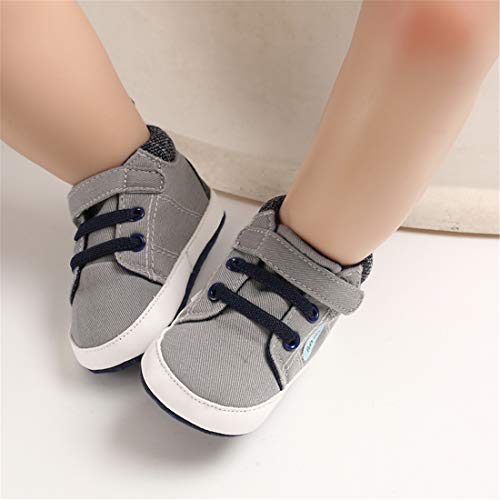 Image of CENCIRILY Baby Boys Girls High Top Sneakers Soft Soles Anti Skid Infant Ankle Shoes Toddler Prewalker First Walking Crib Shoes