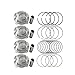 Oversize +0.50MM Engine Piston Ring Set Kit Compatible with 2012-2017 Hyundai Veloster Accent Kia Rio 1.6L, Replace 23041-2B600, 23041-2B610, 23041-2B620