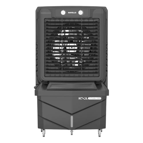 Image of Havells KoolTitan 165L Premium Commercial Air Cooler | Dual Flow Technology | Powerful Air Delivery | Metal Blade Fan | Honeycomb Pads with Bacteria Shield | Auto Fill | Heavy Duty