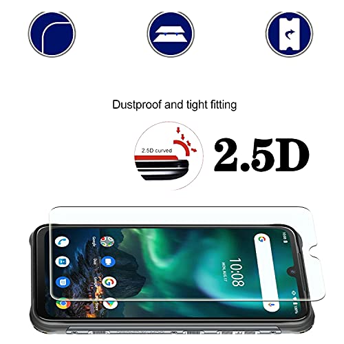 Screen Protector for UMIDIGI BISON [3 Pack] Easy to Install, Anti-Scratch, Anti-Fingerprint, No-Bubble, HD Tempered Glass Screen Protector Compatible with UMIDIGI BISON