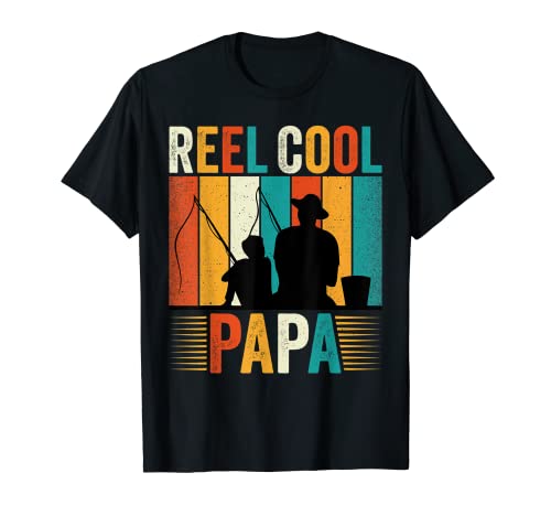 Homme Reel Cool Papa - Retro Bow Fishing Lover Dad Fisherman T-Shirt