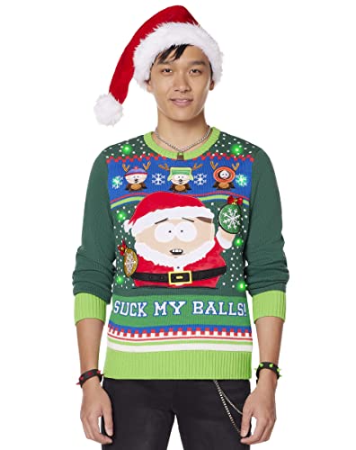 Spencer's South Park Light-Up Suck My ... Ugly Christmas Sweater | Light-Up Christmas Sweater