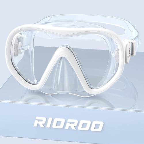 RIOROO Taucherbrille Kinder, 180° HD Panorama, Anti-Nebel & Leck-Proof Schwimmbrille, geeignet für Kinder im Alter von 4-16 Jahren