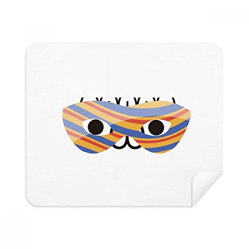 Lovely Face Festival Party Expression Cleaning Cloth Screen Cleaner 2pcs Suede Fabric