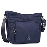 bogner handtasche blau 1 Reißverschlussfach innen, 2 Reißverschlussfächer an der Front