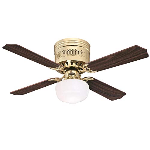Westinghouse Lighting 7231000 Casanova Supreme Indoor Ceiling Fan with Light, 42 Inch, Polished Brass