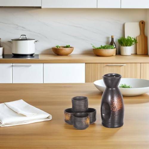 Service à Saké Japonais Céramique Carafe Tasses Design Élégant