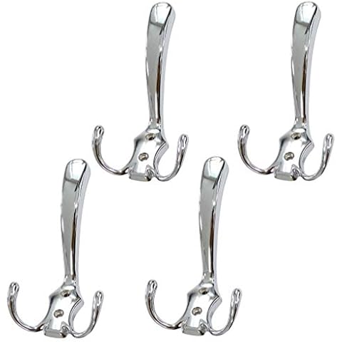 AERZETIX: 4X Percheros de Pared Saloum Cromo Cover