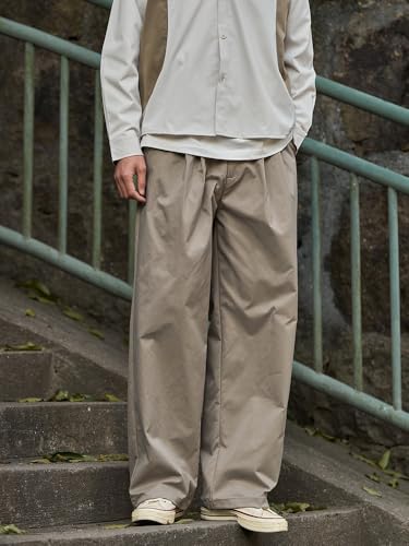 Men's Pants Classic Straight Dress Pants Loose Wide Leg Casual Trouser for Man2