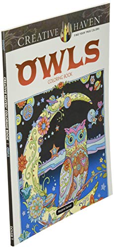 Creative Haven Owls Coloring Book (Adult Coloring Books: Animals) - Thumbnail 7