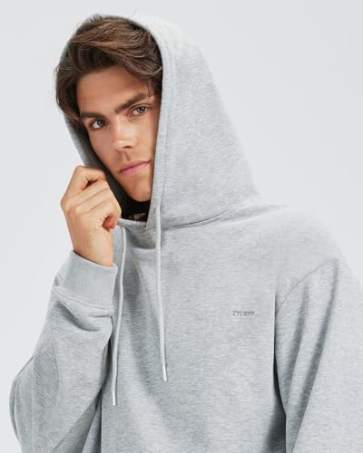 Zylioo Men's Tall Pullover Sweatshirt Long Sleeve Crewneck Hoodie for Tall Men Soft Lounge Sweatshirt with Pocket3