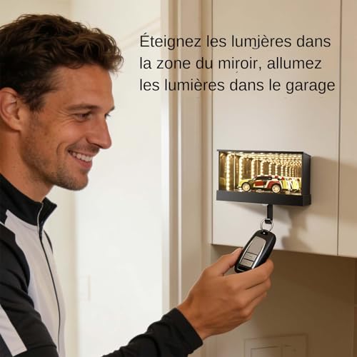 Boîte d'affichage à clés décorative et lumineuse pour entrée de maison - 5