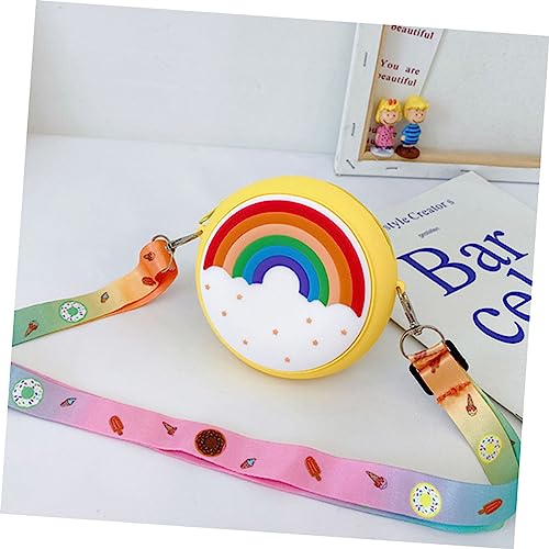 LIFKOME Mini Shoulder Bag for Girls Boys and Girls Rainbow Coin Purse Fashion Zipper Crossbody Bag4