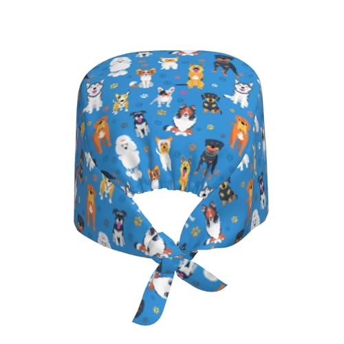 Image of Surgical Caps Men Women, Scrub Cap with Sweatband Adjustable