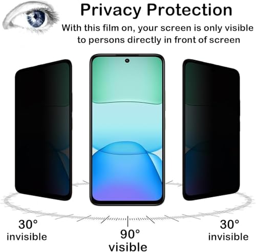 Image of ZARALA Privacy Tempered Glass Screen Protector for Vivo X300 Pro (6.78 Inch) with Edge-to-Edge Protection Coverage and Easy Installation kit, Pack