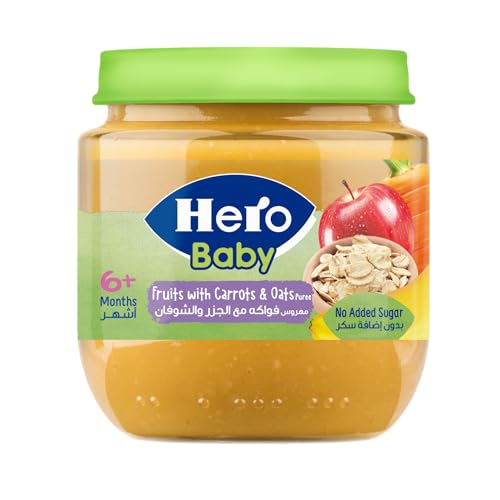 Hero Baby Mixed Fruits With Cereals Jar, 125 gm