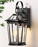 VIANIS Dusk to Dawn Exterior Light Fixture, Waterproof Outdoor Wall Sconce Porch Light for House, 100% Anti-Rust Aluminum Outside House Lights, Farmhouse Coach Lantern for Porch, Garage, Front Door