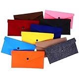 MAJORMENCH Filztaschen 10 Stück mit Druckknopfverschluss Kleine Taschen...
