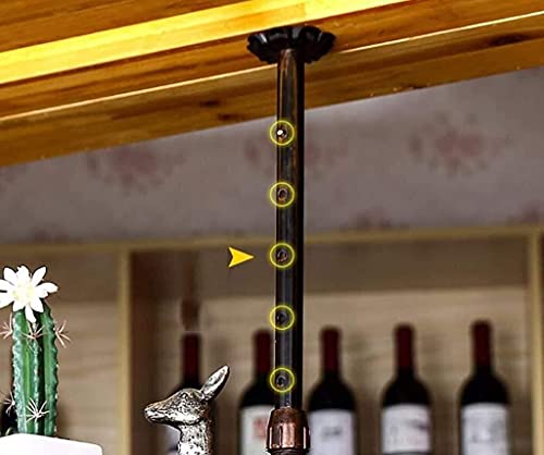 Rangement bouteilles et verres suspendu compact 60cm pour bar mural