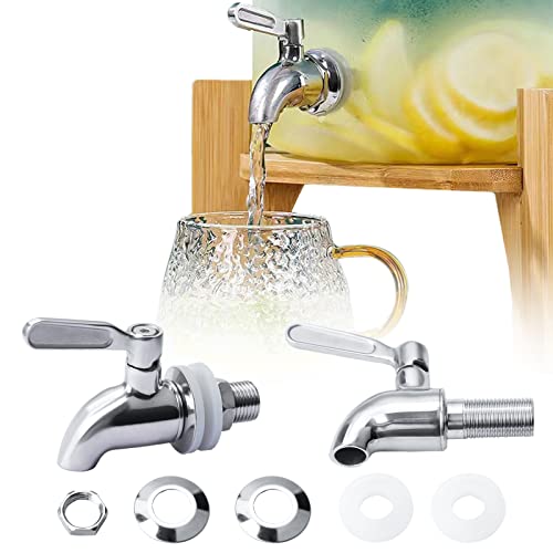 Robinet de Rechange pour Distributeur de Boisson G1/2, Robinet de Rechange en Acier Inoxydable, Robinet Distributeur de Boisson pour Eau, Vin, Bière, Jus