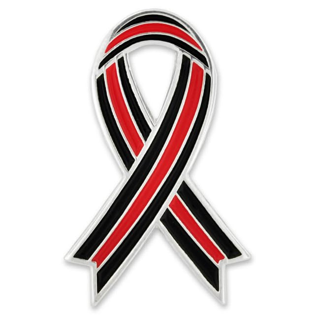 Image of PinMart's Thin Red Lapel Pin