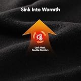 VeraCosy Men's Quilted Slippers with Elastic Gore and Anti Skid Outsole for Outdoor Black,8-9 UK - Image 4