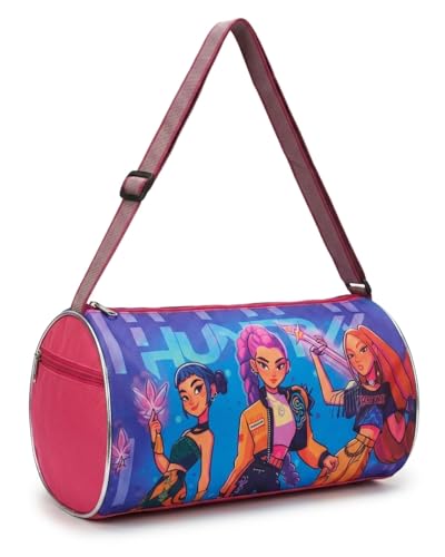 Image of Stylbase Kids Duffle Travel Bag | Durable Lightweight Polyester Sports & Gym Kids Luggage Carry Bag for Boys & Girls | Travelling Bag for Swimming, Dance, School & Weekend Trips (K-Pop1, 18)