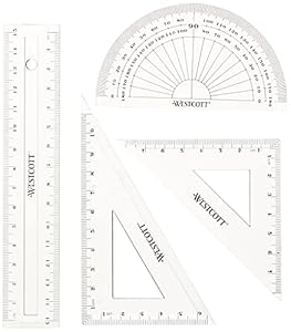 Westcott E-10303 Zestaw do Geometrii 4-częściowy