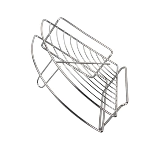 Cabilock Estantería de Esquina de Acero Inoxidable Multifuncional con Succión Fuerte Doble Sin Taladro para Baño y Cocina Ahorro de Espacio y Fácil Instalación