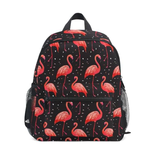 Sac à dos flamant rose pour tout-petit de 1 à 6 ans avec sifflet de sécurité