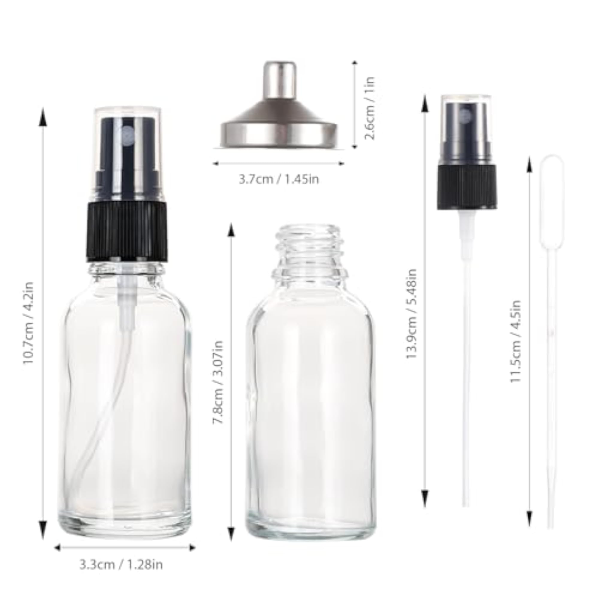 Glass Spray Bottles for Cleaning and Travel