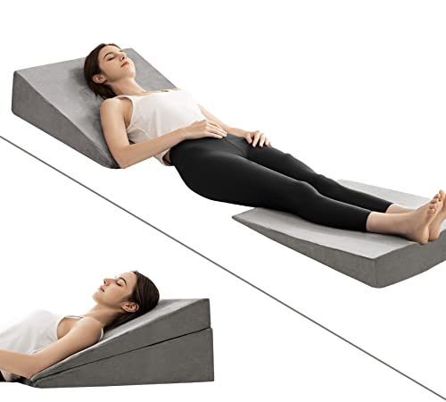 JOYPEA Bed Wedge Pillow – 3 in 1 Adjustable to 4.5, 7.5 &...