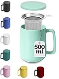 EL PLACER DEL TÉ: La taza de té con filtro es ideal para todo tipo de tés: té suelto, té de hierbas y frutas, bolsitas de té, té en hojas enteras, infusiones o cualquier otro tipo de tisana.