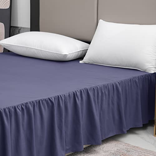 Image of Bed Skirt Full Size 14 Inch Drop Ruffled Bed Skirt with Split Corners
