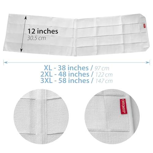 Faja abdominal ORTONYX 3XL de 12 pulgadas para hombres y mujeres miniatura 4