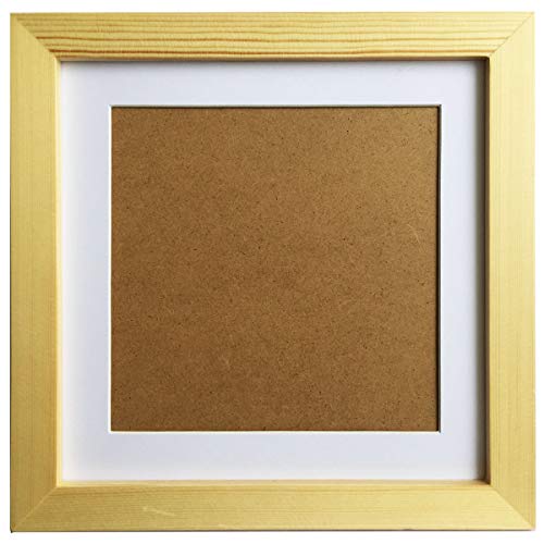 ZXT-parts 8x8 Picture Frames with 6x6 Opening Mat. Square Wood Color Photo Frame. Solid Wood Frame. Plastic Panel(Not Glass), The Protective Film Both Sides Must be Turn Off.The Tabletop or The Wall.
