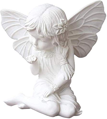 Statues de chérubin en prière WXKAGF en résine blanche pour décoration de table