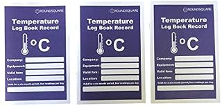 3-Pack Temperature Log Record Books 6 Monthis Records - Monitor Fridge Freezer Cooking Baking Temperature Food Safety and Hygien