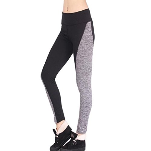 Auxma - Pantalones deportivos para mujer, color negro, tamaño medium