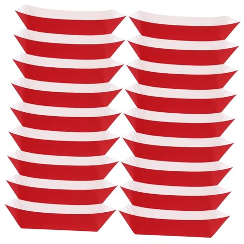 SOLUSTRE Snack Box Carnival Plates Hot Dog Trays Chicken Treats Food Trays for Party Versatile Hot Food Accessories