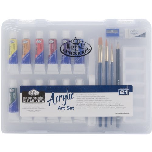 Royal & Langnickel 132656 Essentials Clear View Acrylic Painting Set cover