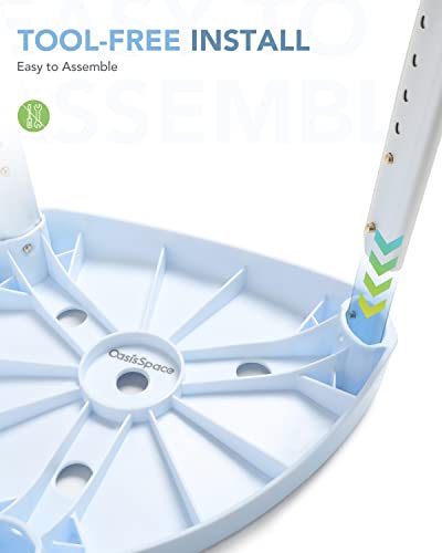 Oasisspace Adjustable Corner Shower Stool - Triangle Spa Shower Seat For Inside Shower, Shower Shaving Stool For Adults, Anti-Slip And Durable Shower Chair For Small Shower #TOP3