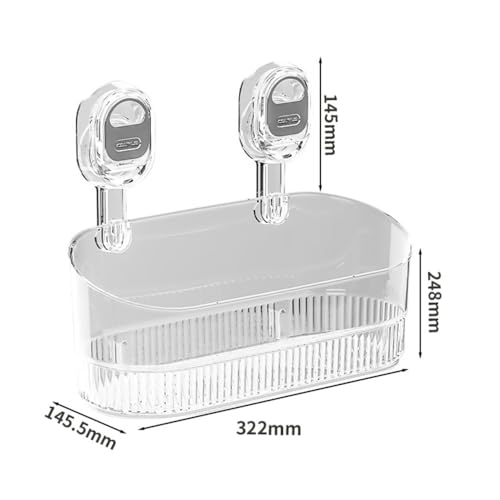 Étagère de salle de bain à ventouse boîte de rangement murale de vanité