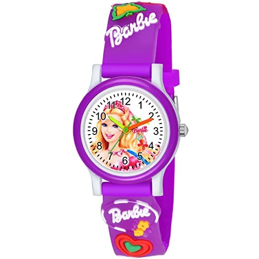 RONT White Dial Barbie Love Watch Series Analogue Girls Watch Purple (B0B63W7HPT) Amazon Price History, Amazon Price Tracker