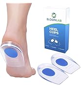 BloomLab Gel Heel Pads - 6 Pcs Heel Cups for Heel Pain, for Plantar Fasciitis Bone Spurs Pain Rel...