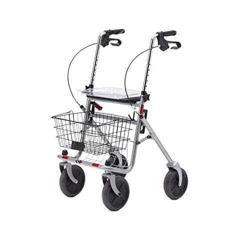 Bischoff & Bischoff Senio Rollator, faltbar - Standard-Rollator mit großen Rädern für drinnen und draußen Cover