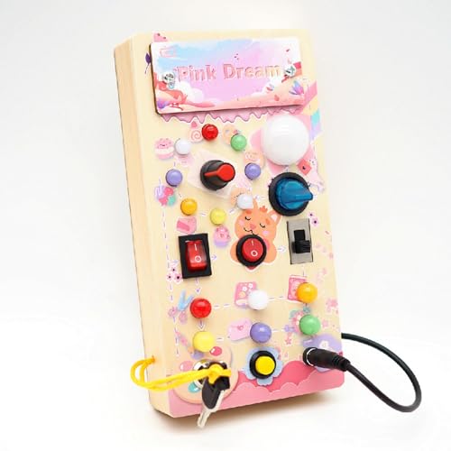 Interruptores sensoriais ocupados, brinquedo de interruptor ocupado para criança, Placa de atividade