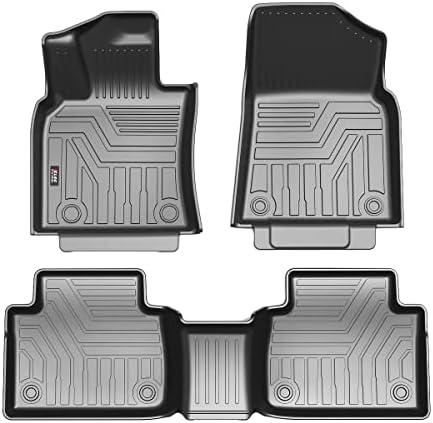 KUST 3D Floor Mats for 2018-2023 Toyota Camry Non-Hybrid and Hybrid All Models All Weather Mat 2 Row Liner Sets Floor Carpet Liner Black