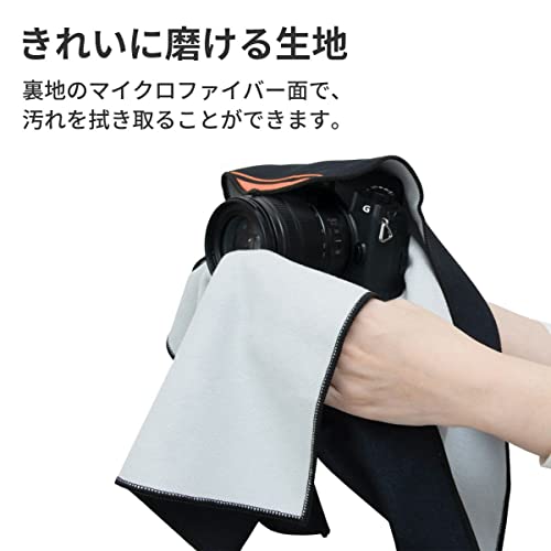 KING ピタッとマルチクロス 48cm×48cm オレンジ PTMX480 OR カメラ レンズ 時計 スマートフォン タブレット 液晶画面