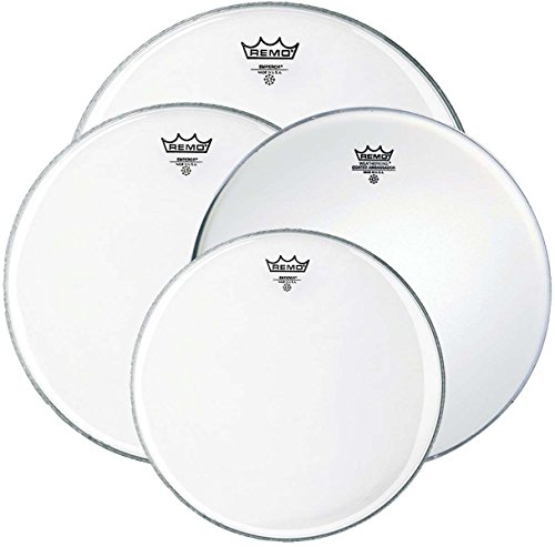 Remo Peau de batterie Pro Pack Emperor Transparent 10", 12", 16" ...